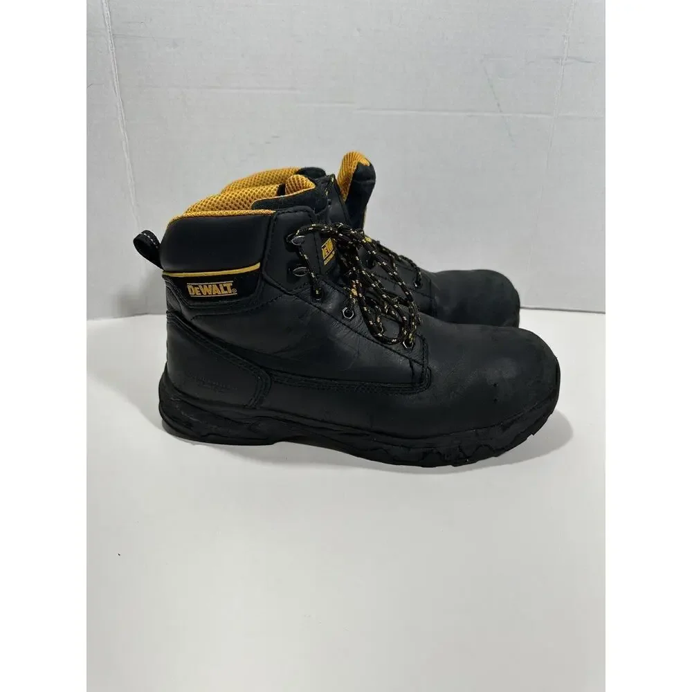 DEWALT ASTM F2413-18 Men's Steel Toe Work Boots Size 13 Black EVA Leather 77366